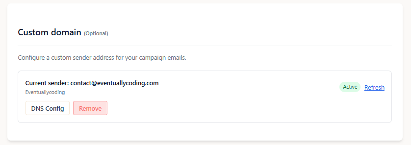 Custom domain